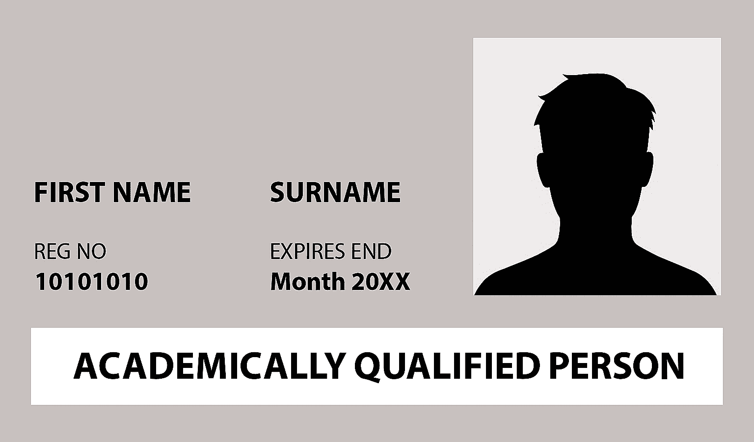 CSCS White Academically Qualified Person Card